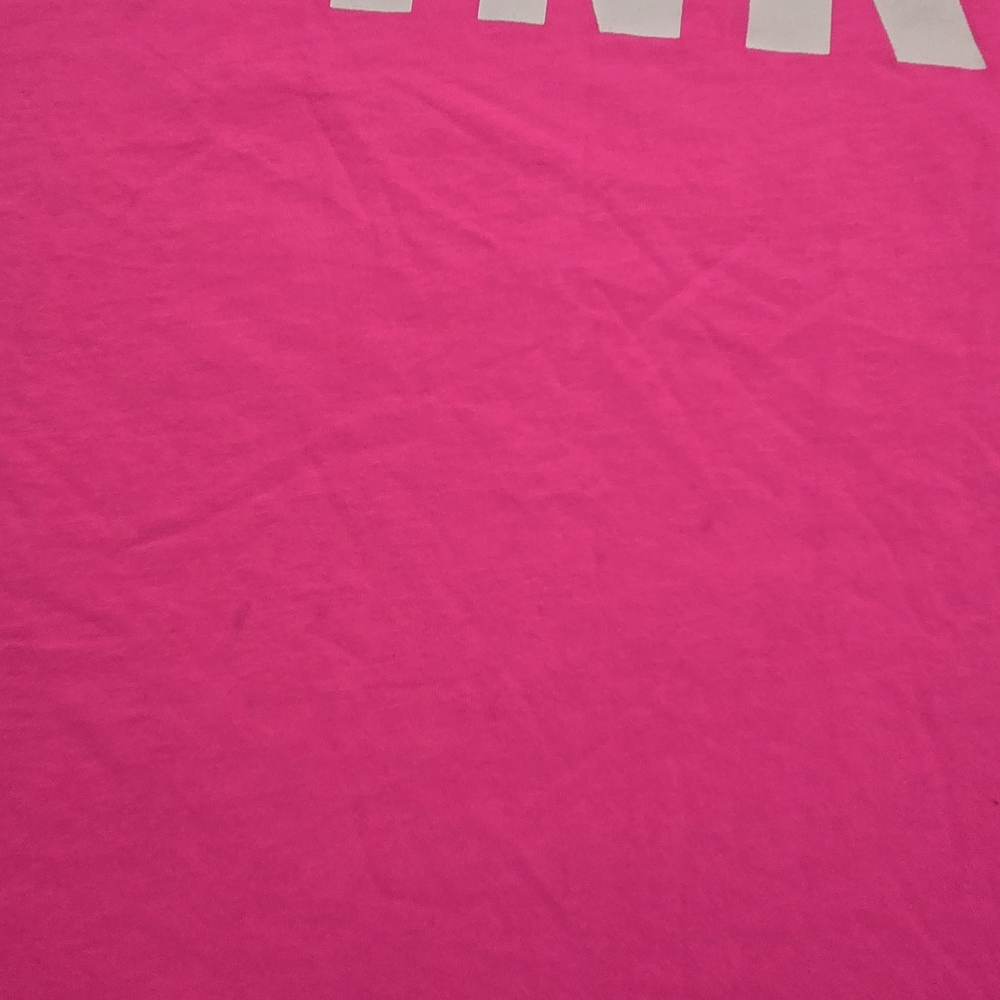 PINK Victoria's Secret Girls' Long-Sleeve Logo Tee - Bright Pink - Picture 8 of 8